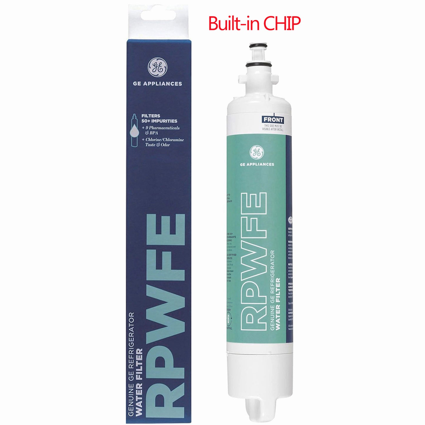 GE RPWFE Refrigerator Water Filter.(Built-in CHIP)