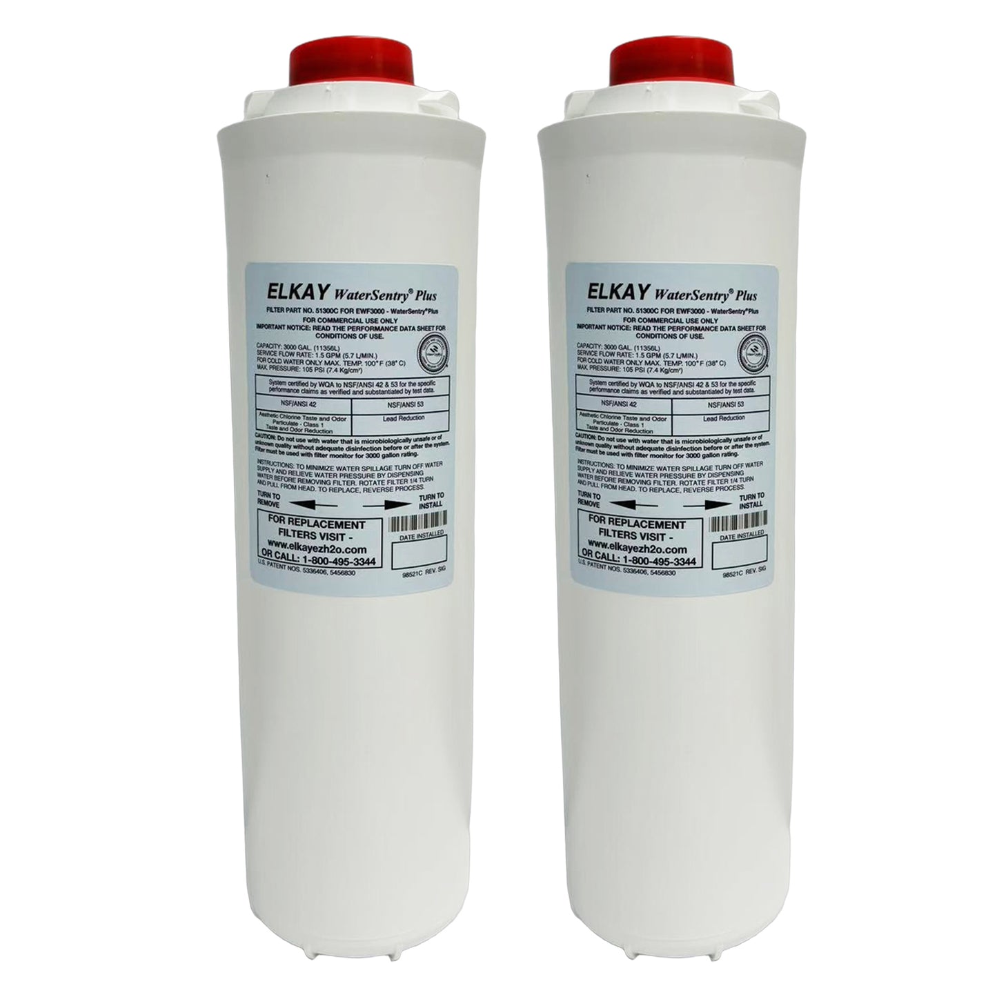 Elkay Genuine WaterSentry 51300C Replacement Filters