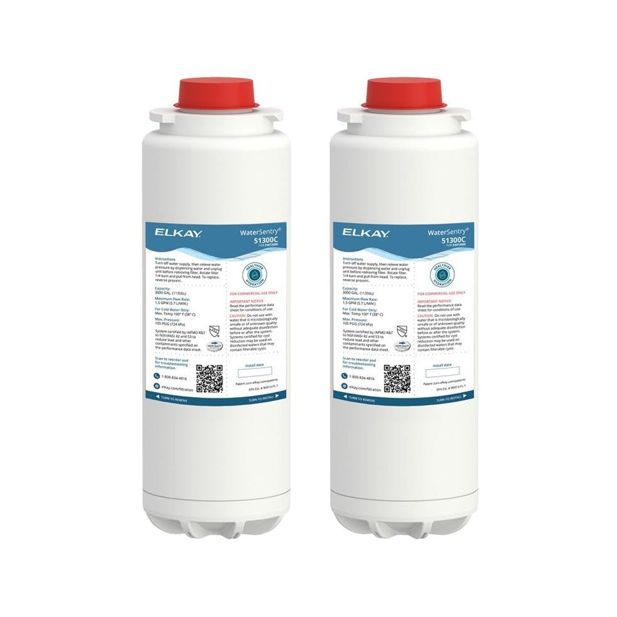 Elkay Genuine WaterSentry 51300C Replacement Filters