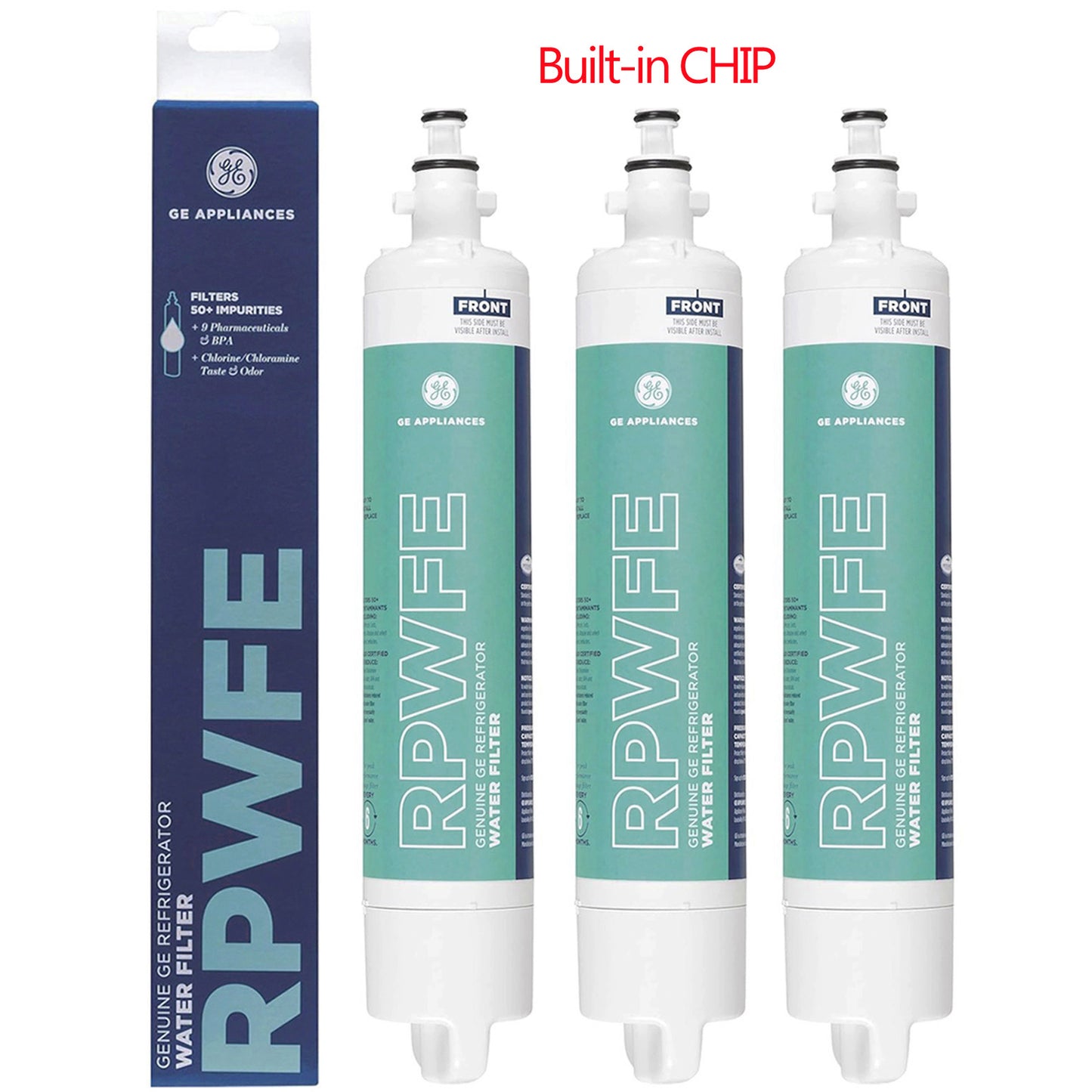 GE RPWFE Refrigerator Water Filter.(Built-in CHIP)
