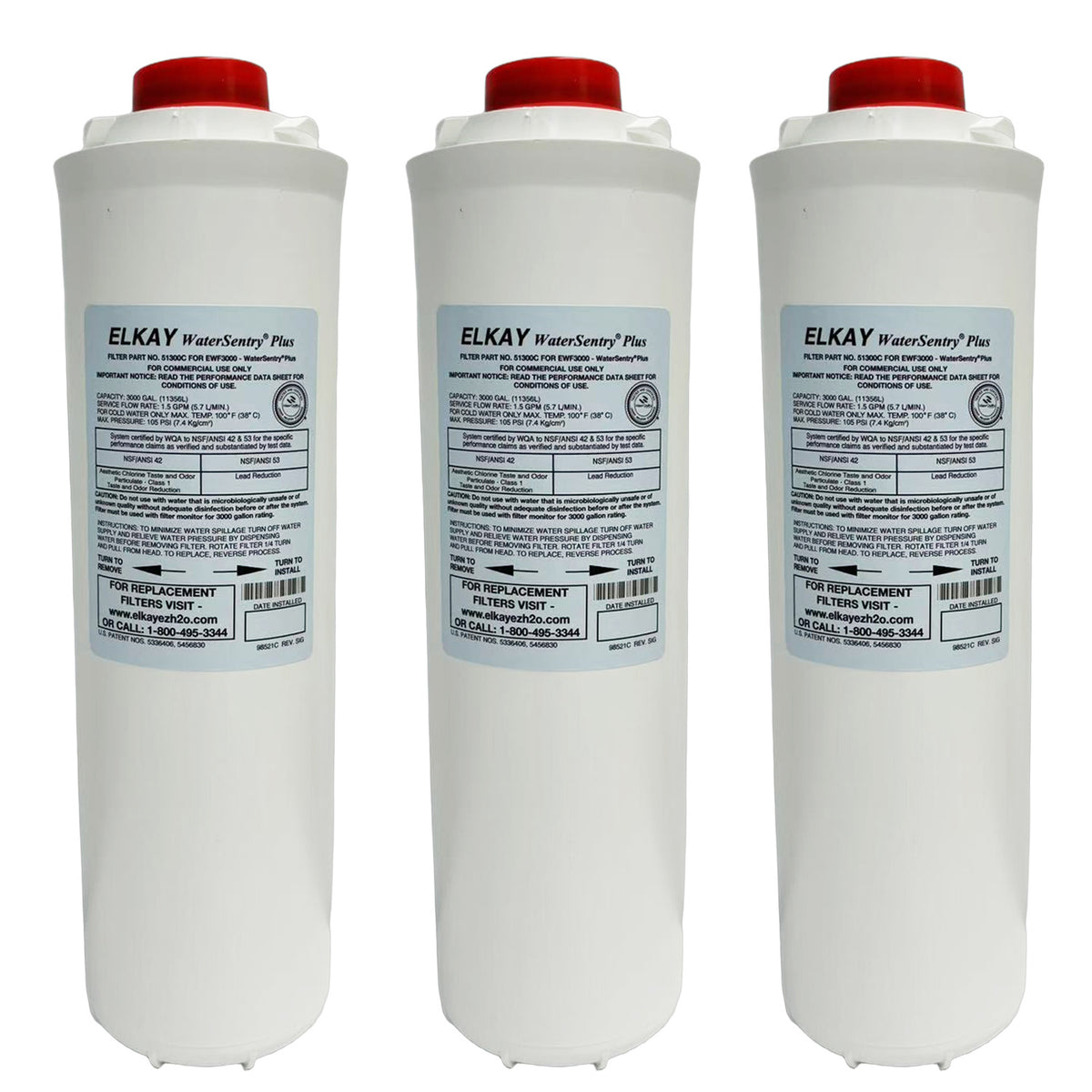 Elkay Genuine WaterSentry 51300C Replacement Filters