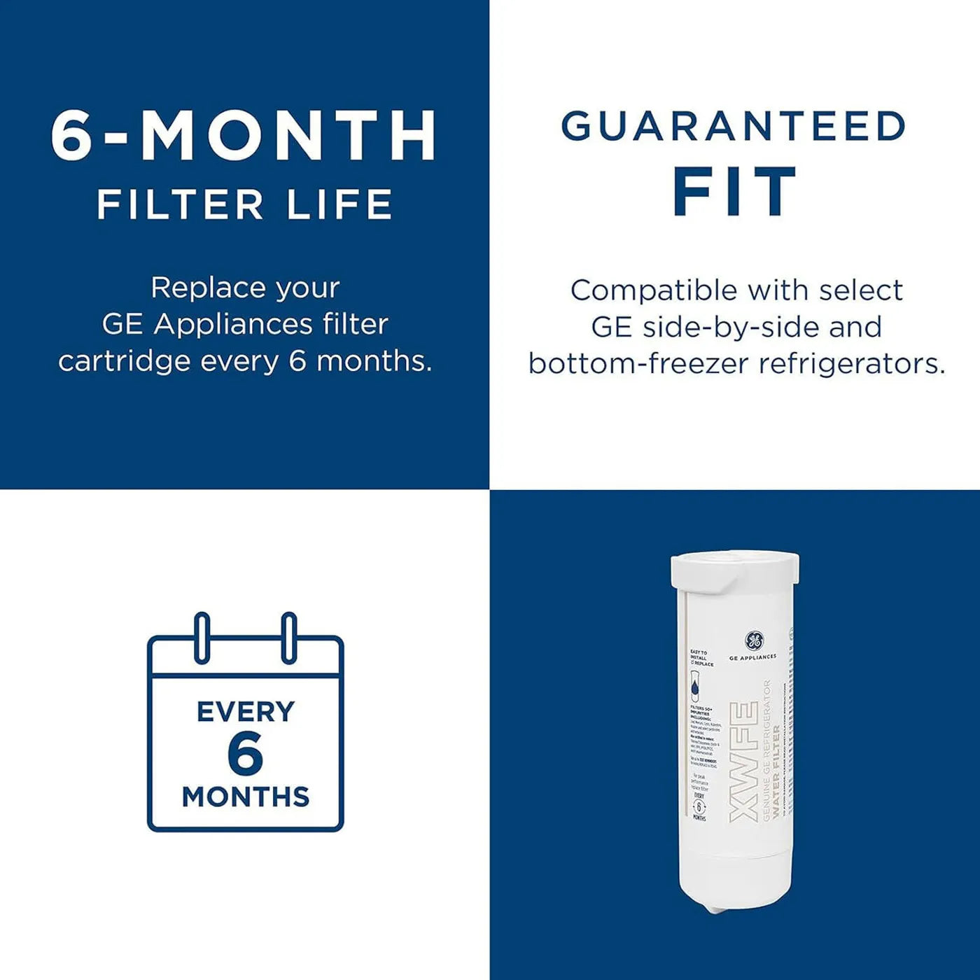 XWFE GE Water Filter, Easy installation