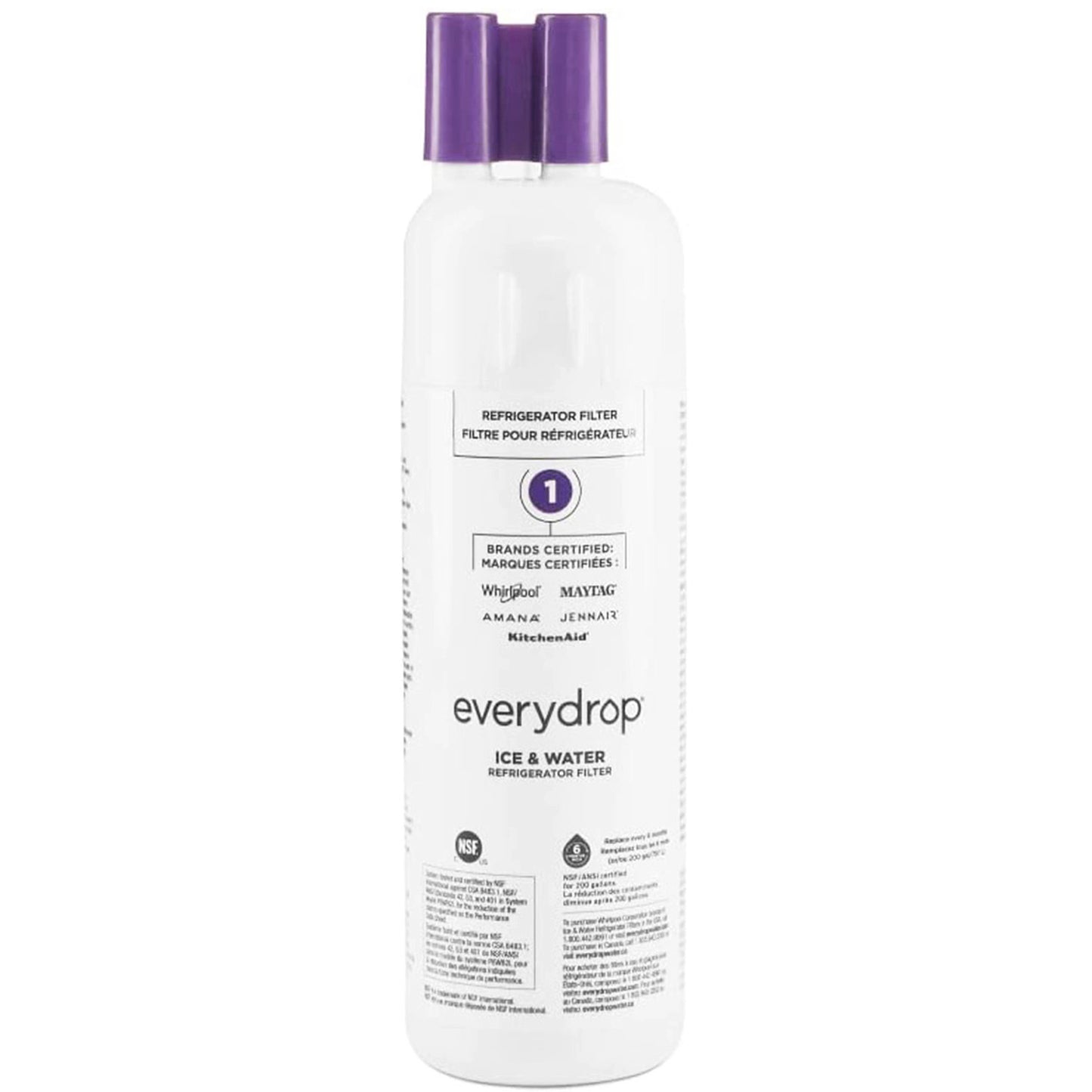 EveryDrop by Whirlpool Refrigerator Water Filter 1, EDR1RXD1