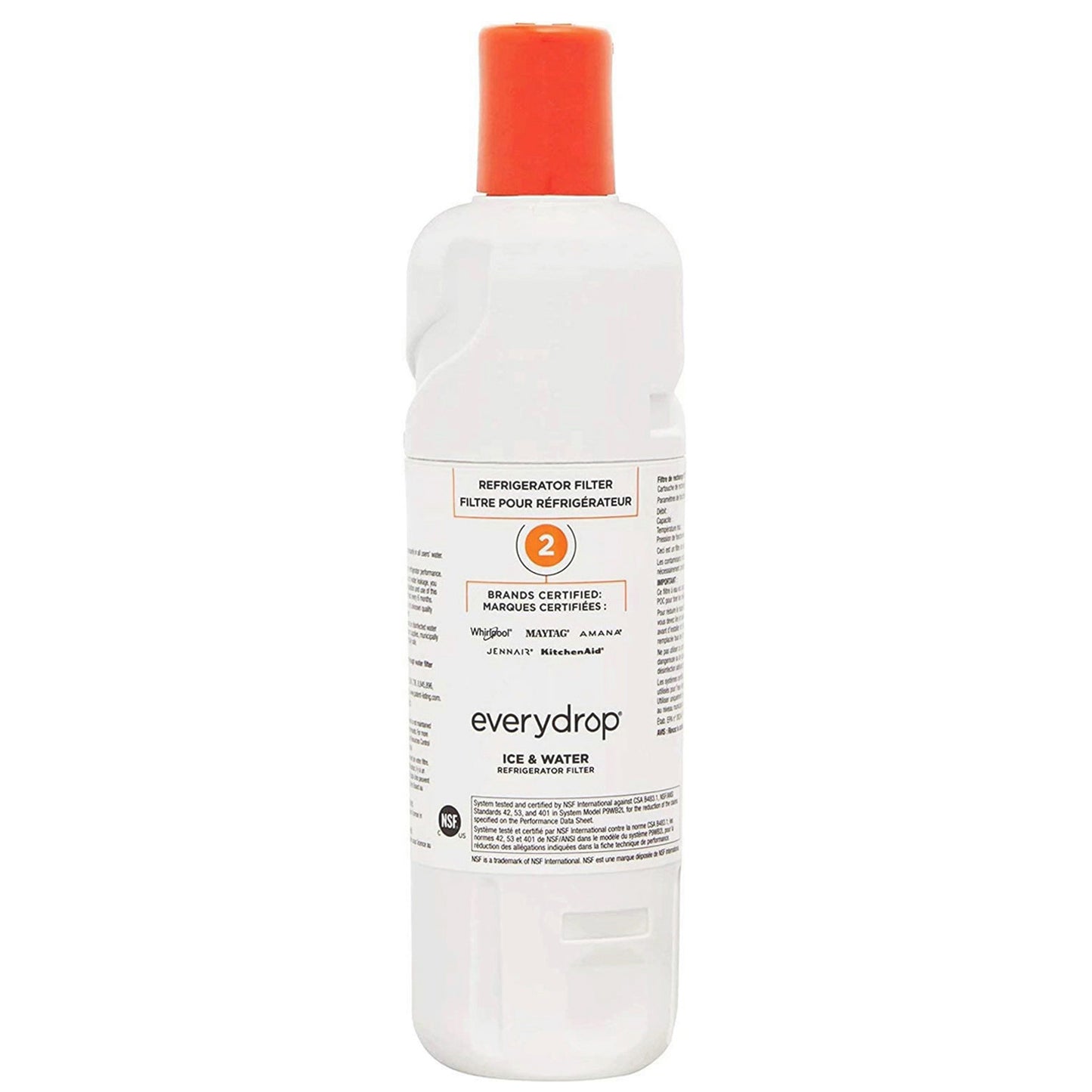 EveryDrop by Whirlpool Refrigerator Water Filter 2, EDR2RXD1