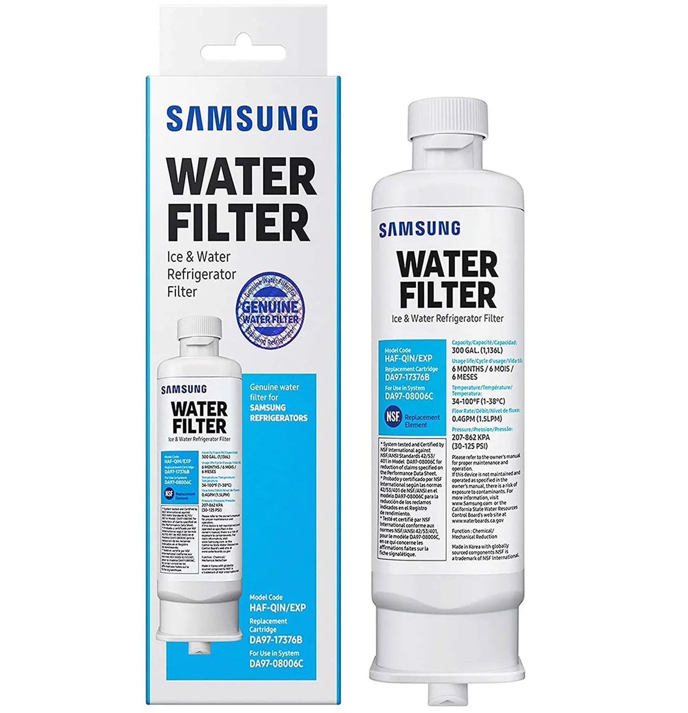Samsung DA97-17376B Refrigerator Water Filter