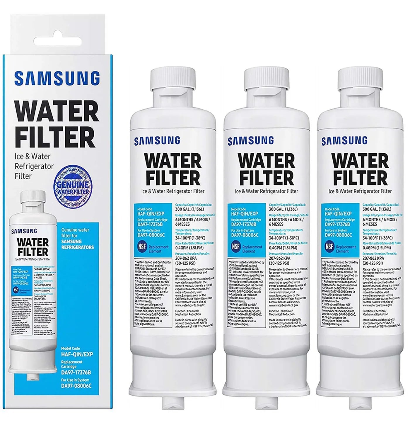 Samsung DA97-17376B Refrigerator Water Filter