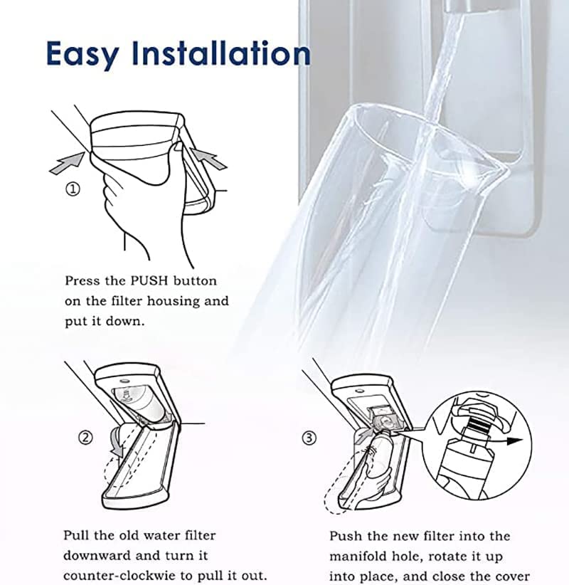 LG LT1000P Refrigerator Water Filter Replacement , 6-Month Filter Cartridge