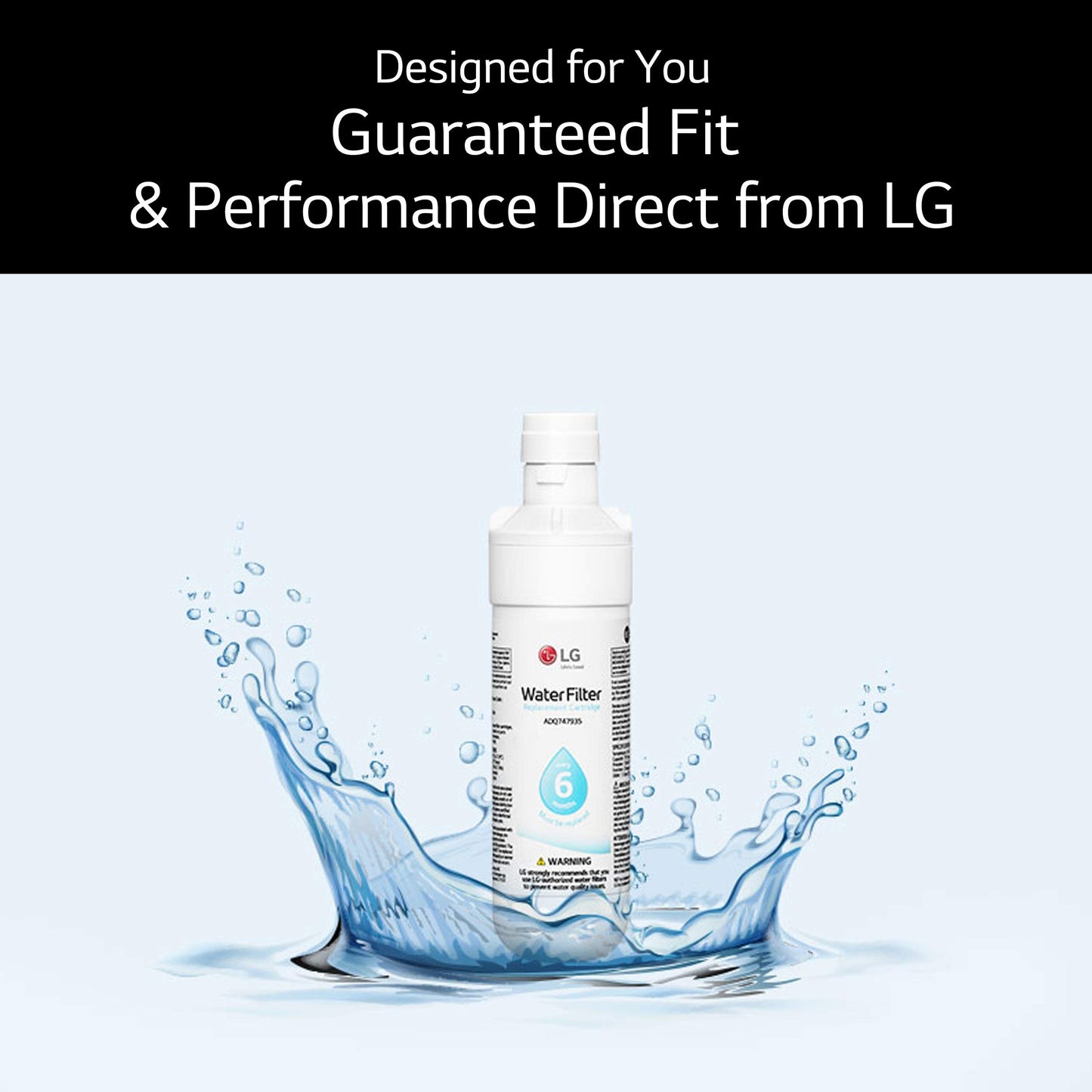 LG LT800P ADQ73613401, ADQ73613408, or ADQ75795104 Refrigerator Water Filter